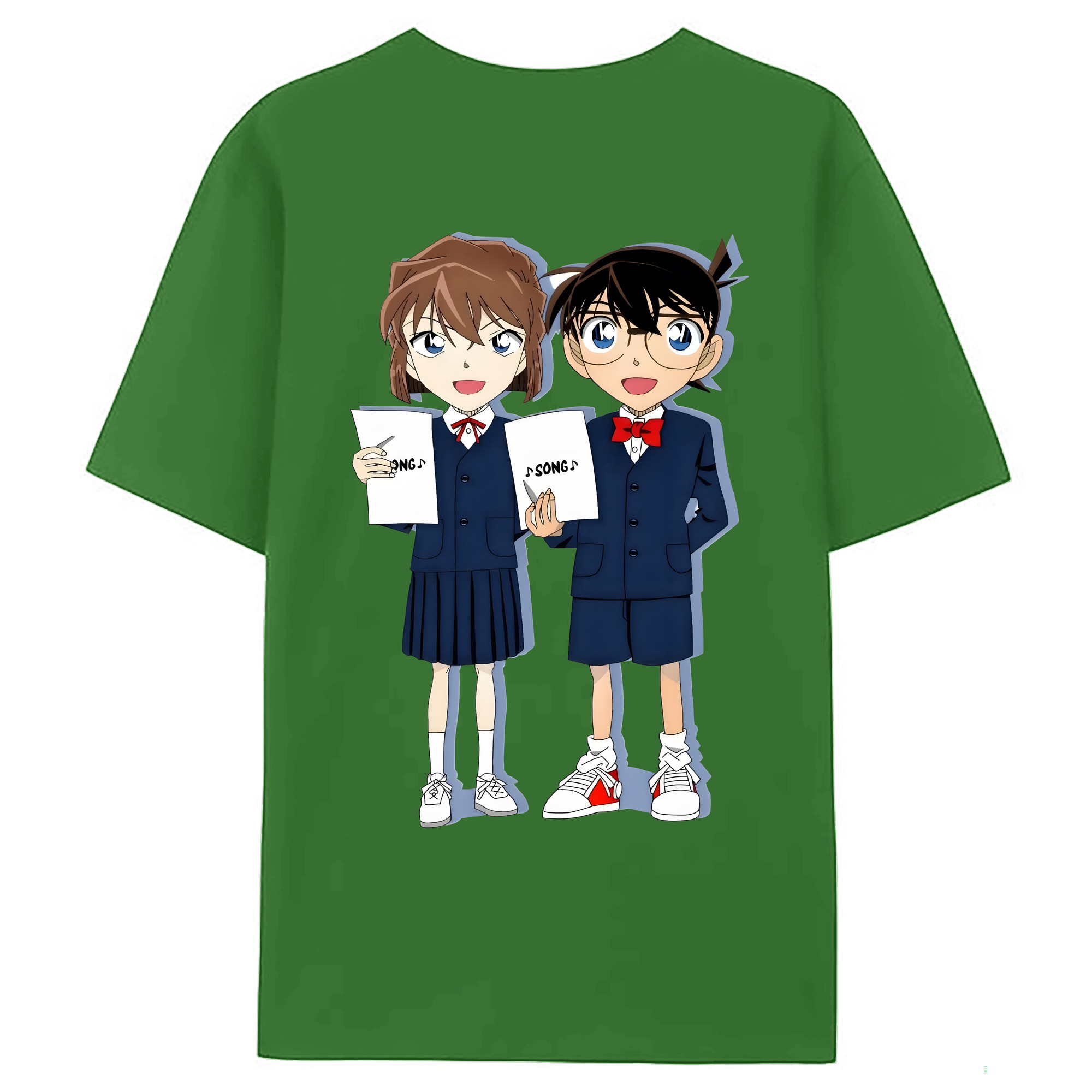 （画像用） 名探偵コナン 灰原 哀 はいばら あい Detective Conan Anita Hailey、Vi Graythorn Haibara Ai レディース半袖Tシャツ(バックプリント)